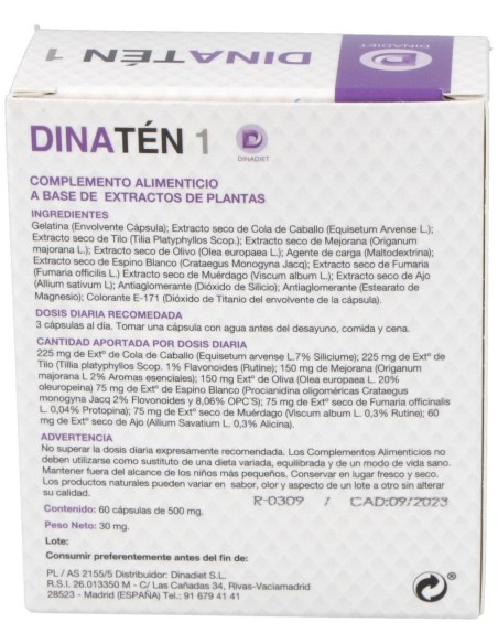 Dinaten 1 60Cap. de Dinadiet
