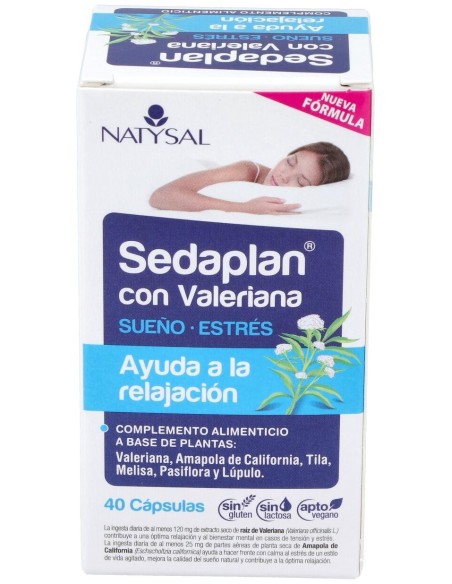 Sedaplán Con Valeriana  (Descanso Y Sueño) 40 Cáps. de Natysal