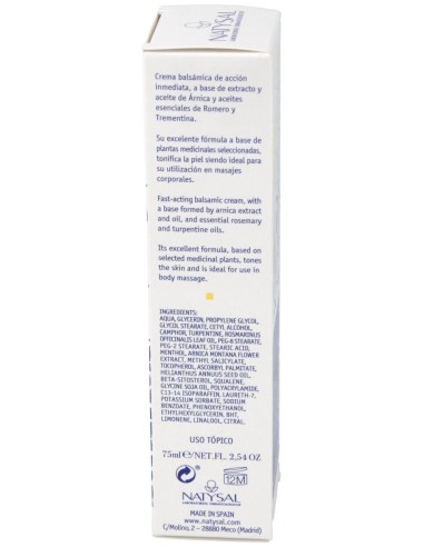 Crema Arnica 75Ml. de Natysal