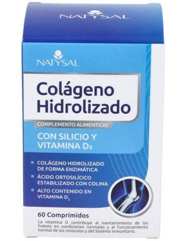 Colageno Hidrolizado Con Silicio Y Vit. D3   60 Comp. de Natysal