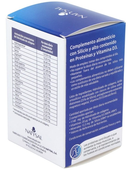 Colageno Hidrolizado Con Silicio Y Vit. D3   60 Comp. de Natysal