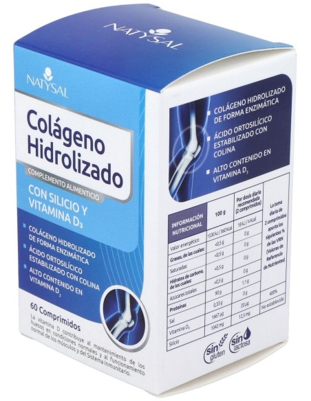 Colageno Hidrolizado Con Silicio Y Vit. D3   60 Comp. de Natysal