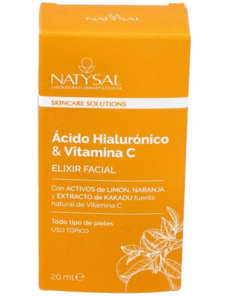 Elixir Ácido Hialurónico Y Vitamina C 20 ml. de Natysal