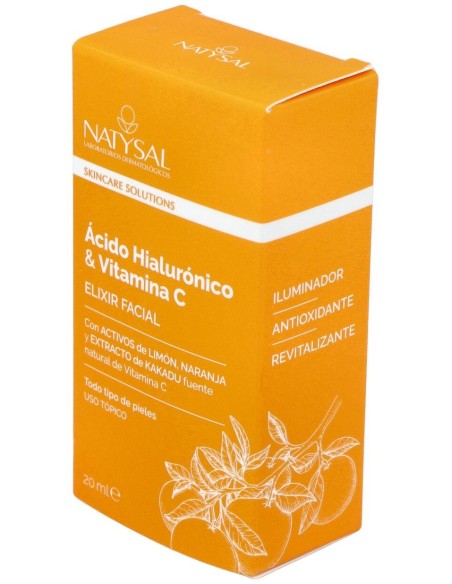 Elixir Ácido Hialurónico Y Vitamina C 20 ml. de Natysal