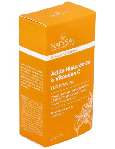 Elixir Ácido Hialurónico Y Vitamina C 20 ml. de Natysal