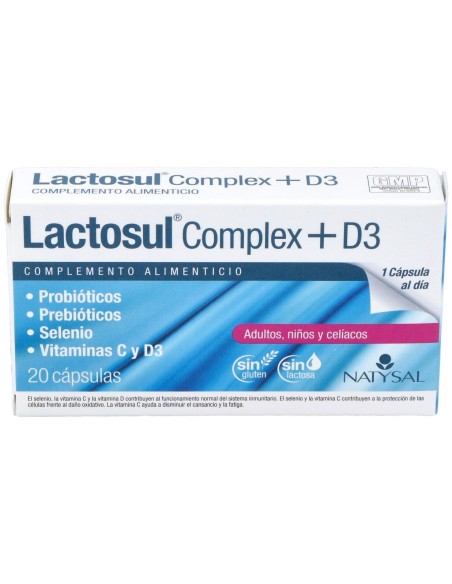 Lactosul Complex + D3 20 Cáps. de Natysal