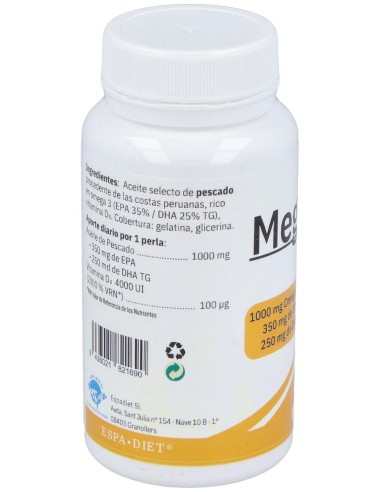 Mega D3 4000Ui 60Perlas de Espadiet