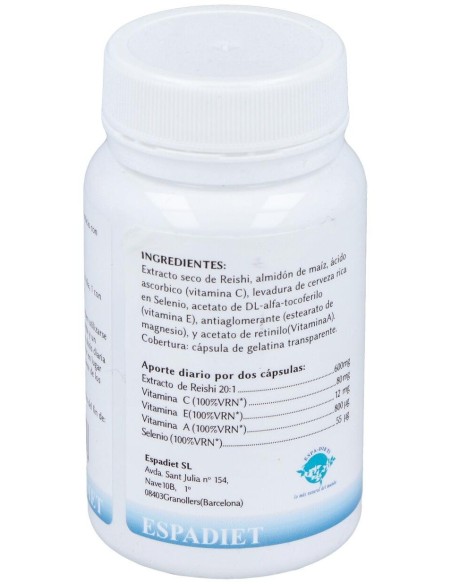 Selenio + Reishi 60Cap. de Espadiet