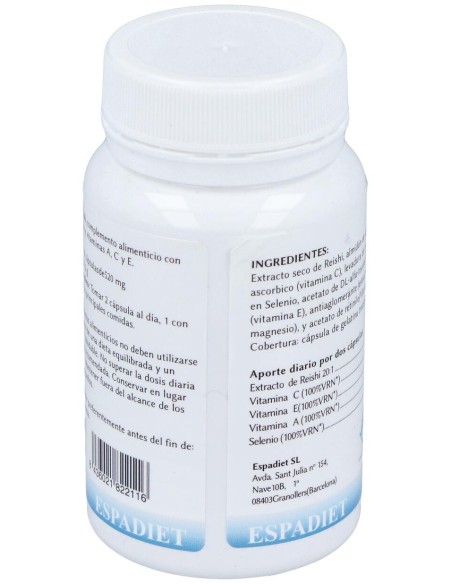 Selenio + Reishi 60Cap. de Espadiet