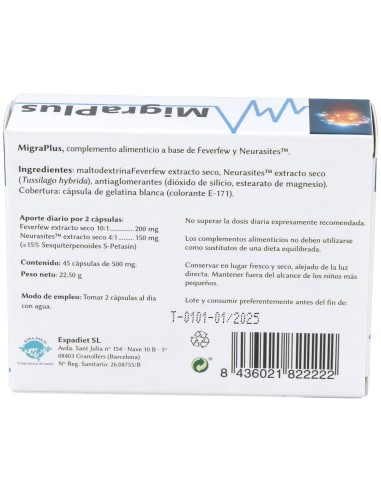 Migraplus 45Cap. de Espadiet