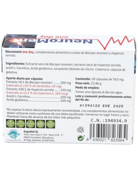 Neuroment One Day 30 Cáp. de Espadiet