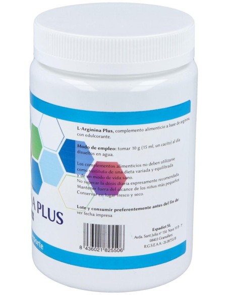 L-Arginina Plus 300Gr. de Espadiet