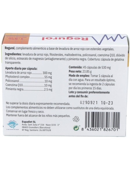 Regurol 45 Cáp. de Espadiet