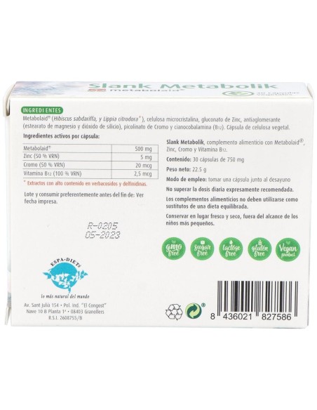 Slank Metabolik 30Cap. de Espadiet