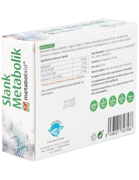 Slank Metabolik 30 Cáp. de Reddir