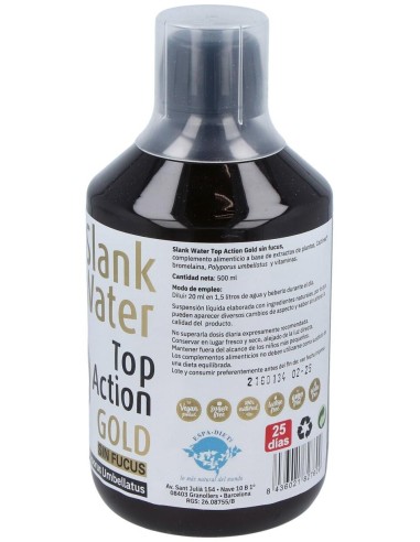 Slank Water Top Action Gold 500 Ml Sin Fucus de Reddir