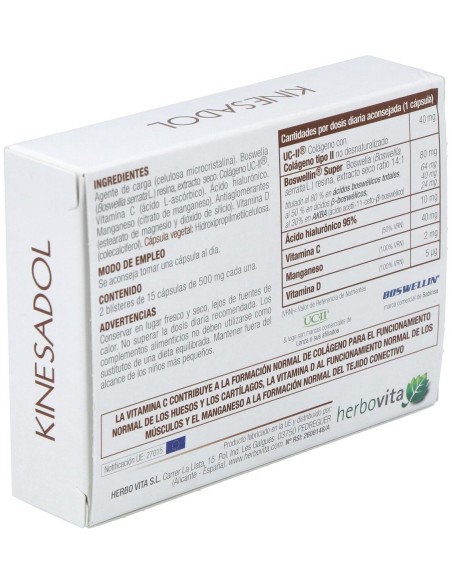 Kinesadol 30Cap. de Herbovita