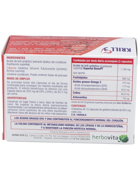 Krill-3 60Perlas de Herbovita