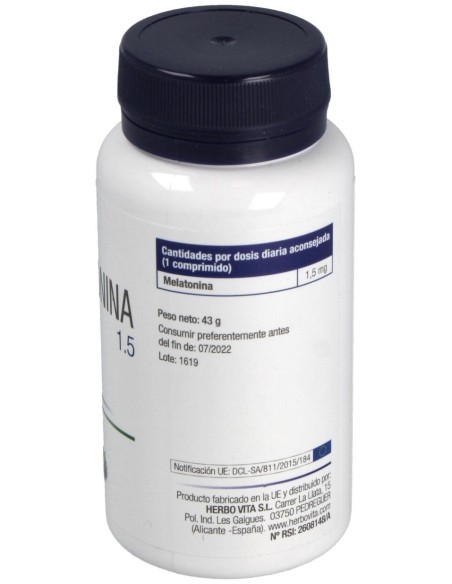 Melatonina 1,5Mg. 90Comp. de Herbovita