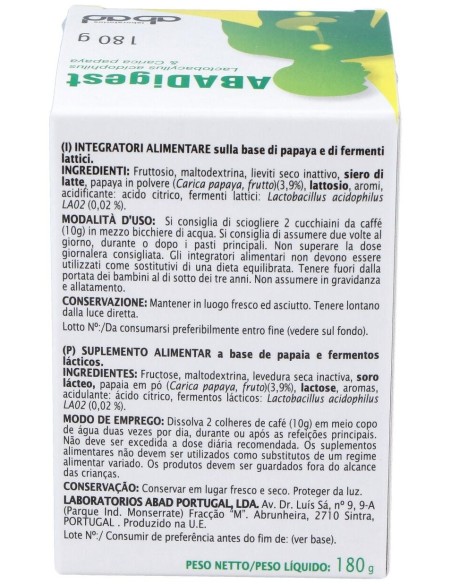 Abadigest (Vadessa) Bote 180Gr. de Kiluva - Abad