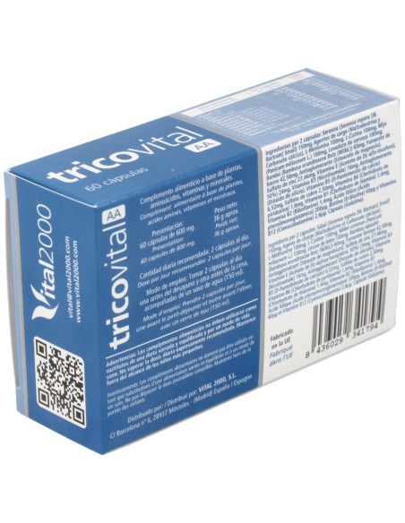 Tricovital Aa 60Cap. de Vital 2000