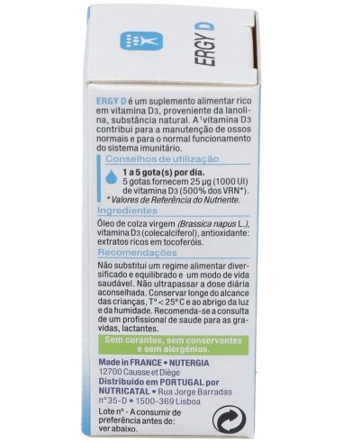 Ergy-D 15Ml. de Nutergia