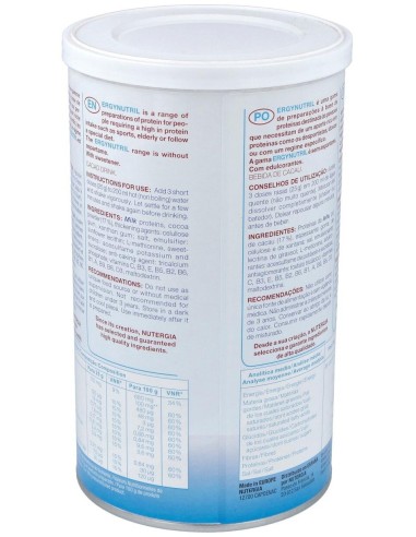 Ergynutril (Proteinas) Cacao Polvo 350Gr. de Nutergia