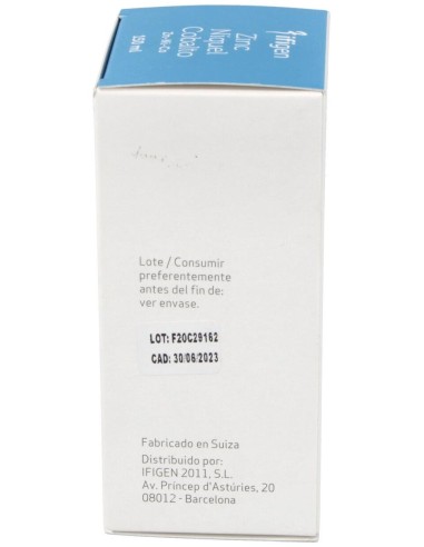 Zinc-Niquel-Cobalto (Zn-Ni-Co) Oligoelemento 150Ml de Ifigen