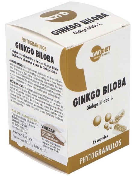Ginkgo Biloba Phytogranulos 45Caps. de Waydiet Natural Products