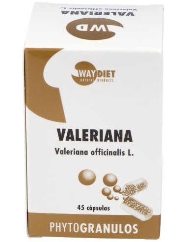 Valeriana Phytogranulos 45Caps. de Waydiet Natural Products