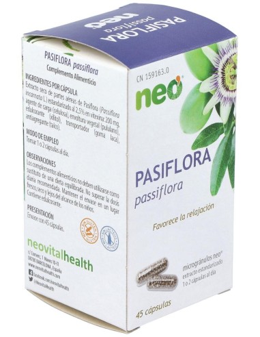 Pasiflora Microgranulos Neo 45Cap. de Neo