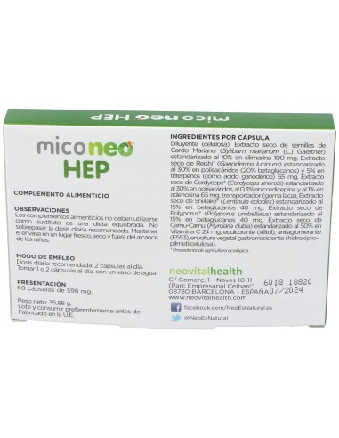 Mico Neo Hep 60Cap. de Neo