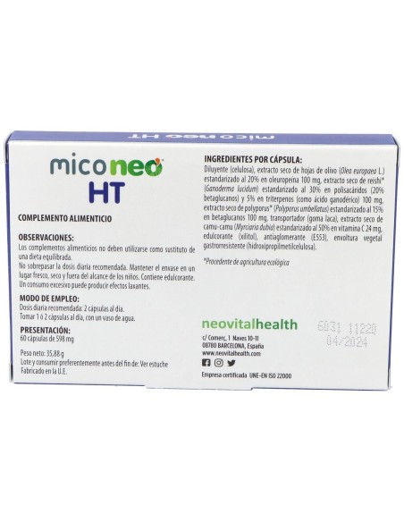 Mico Neo Ht 60Cap. de Neo