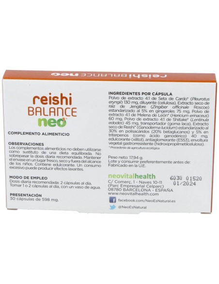 Reishi Balance Neo 30Cap. de Neo