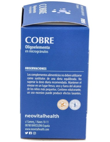 Cobre Microgranulos Neo 50Cap. de Neo