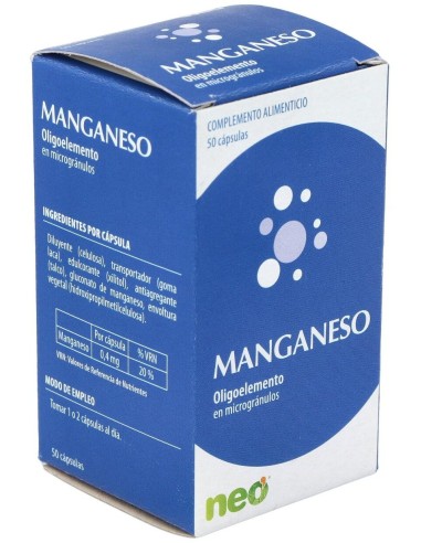 Manganeso Microgranulos Neo 50Cap. de Neo