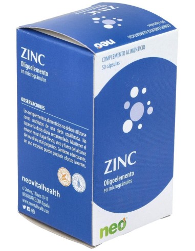 Zinc Microgranulos Neo 50Cap. de Neo