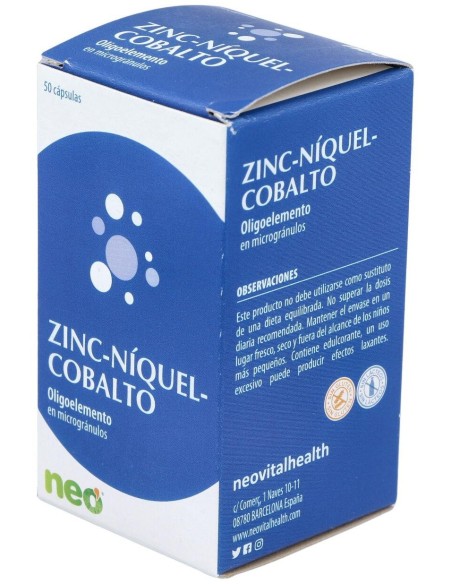 Zinc-Niquel-Cobalto Microgranulos Neo 50Cap. de Neo