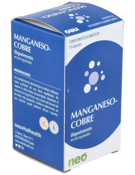 Manganeso-Cobre Microgranulos Neo 50Cap. de Neo