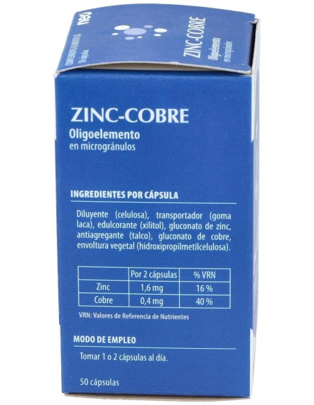 Zinc-Cobre Microgranulos Neo 50Cap. de Neo