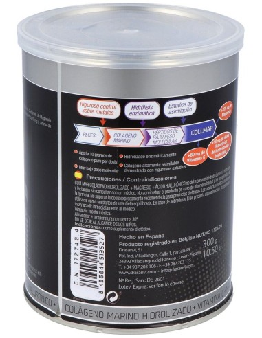 Collmar Colageno Marino Magnesio Vainilla 300Gr. de Drasanvi