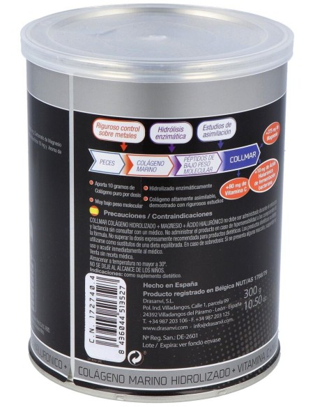 Collmar Colageno Marino Magnesio Vainilla 300Gr. de Drasanvi