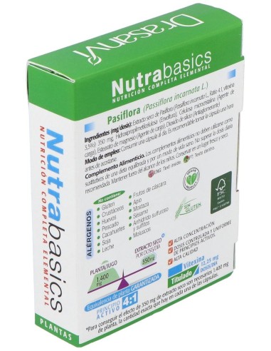 Pasiflora 30 Capsulas Nutrabasicos Drasanvi