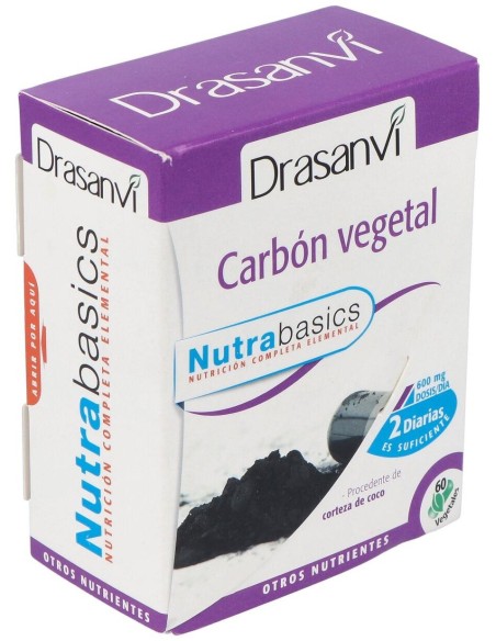 Carbon Vegetal 60 Capsulas Nutrabasicos Drasanvi