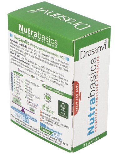 Harpagofito 60 Capsulas Nutrabasicos Drasanvi