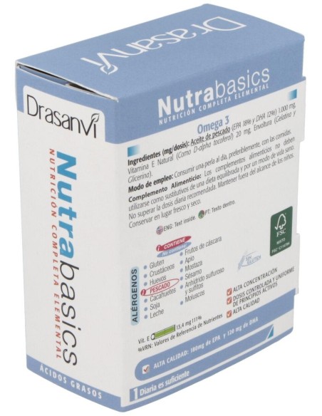 Omega 3 1000Mg 48 Perlas Nutrabasicos Drasanvi