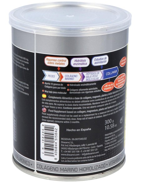 Collmar Colageno Marino Con Magnesio Limon 300Gr. de Drasanvi