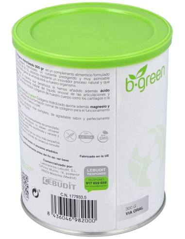 Colageno Hidrolizado 300Gr. de B.Green (Lab. Lebudit)