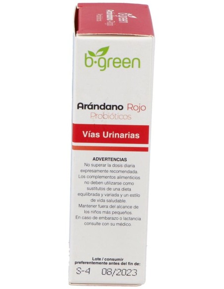 Arandano Rojo + Probioticos 30Cap. de B.Green (Lab. Lebudit)