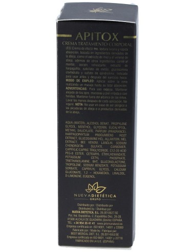 Apitox Crema Anti-Dolor Tubo 100 Mililitros Prisma Natural